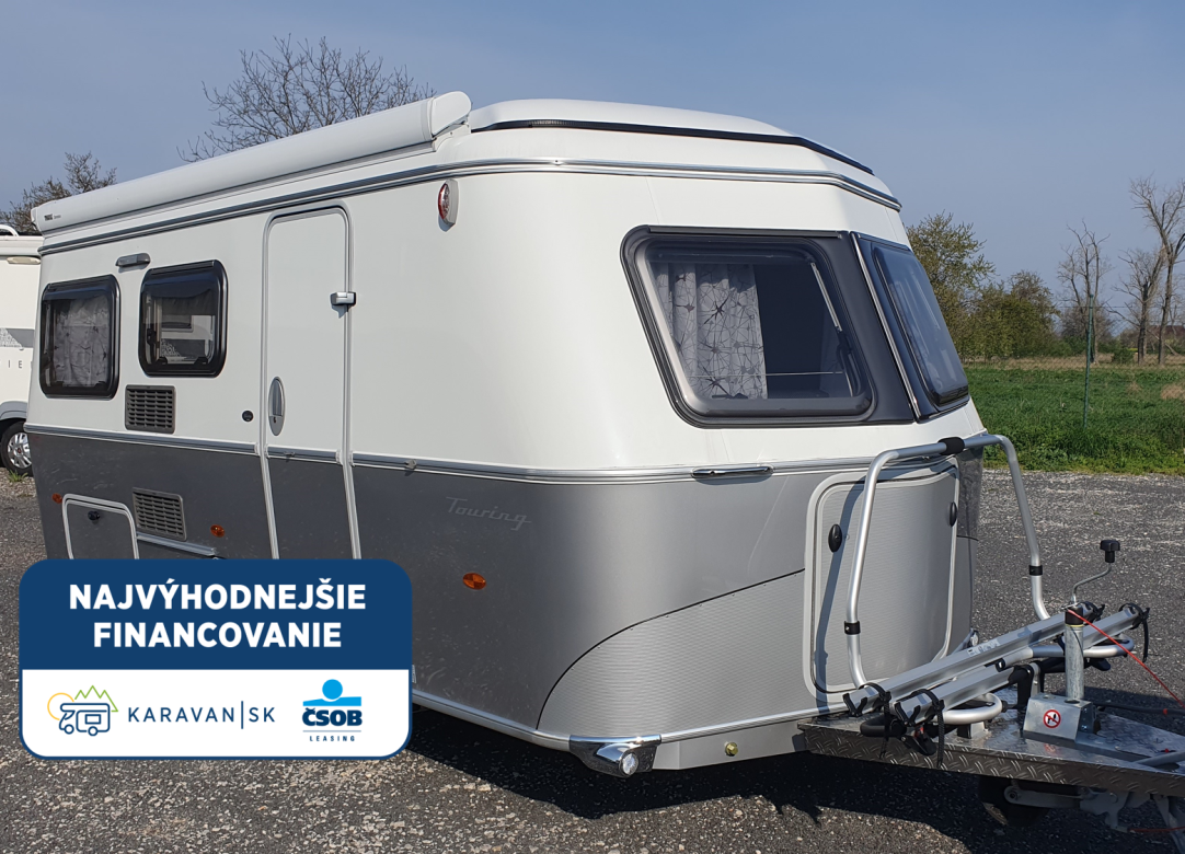 Hymer Eriba Touring 530 – príves na kempovanie, jazdený, 4 ročná záruka v cene